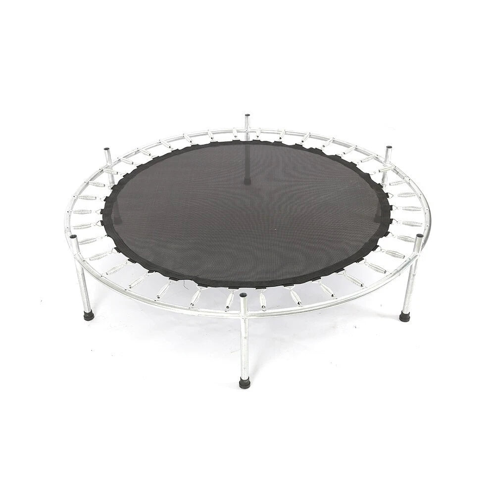 Jump Land 140cm Indoor/Outdoor Trampoline with Safety Net - Red - 200kg Max Load